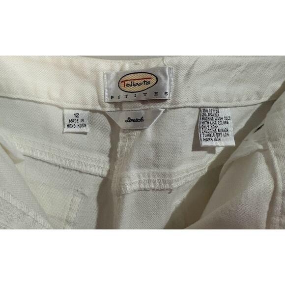 Talbots White Stretch Crop Jeans Petite Size 12 - Picture 5 of 7
